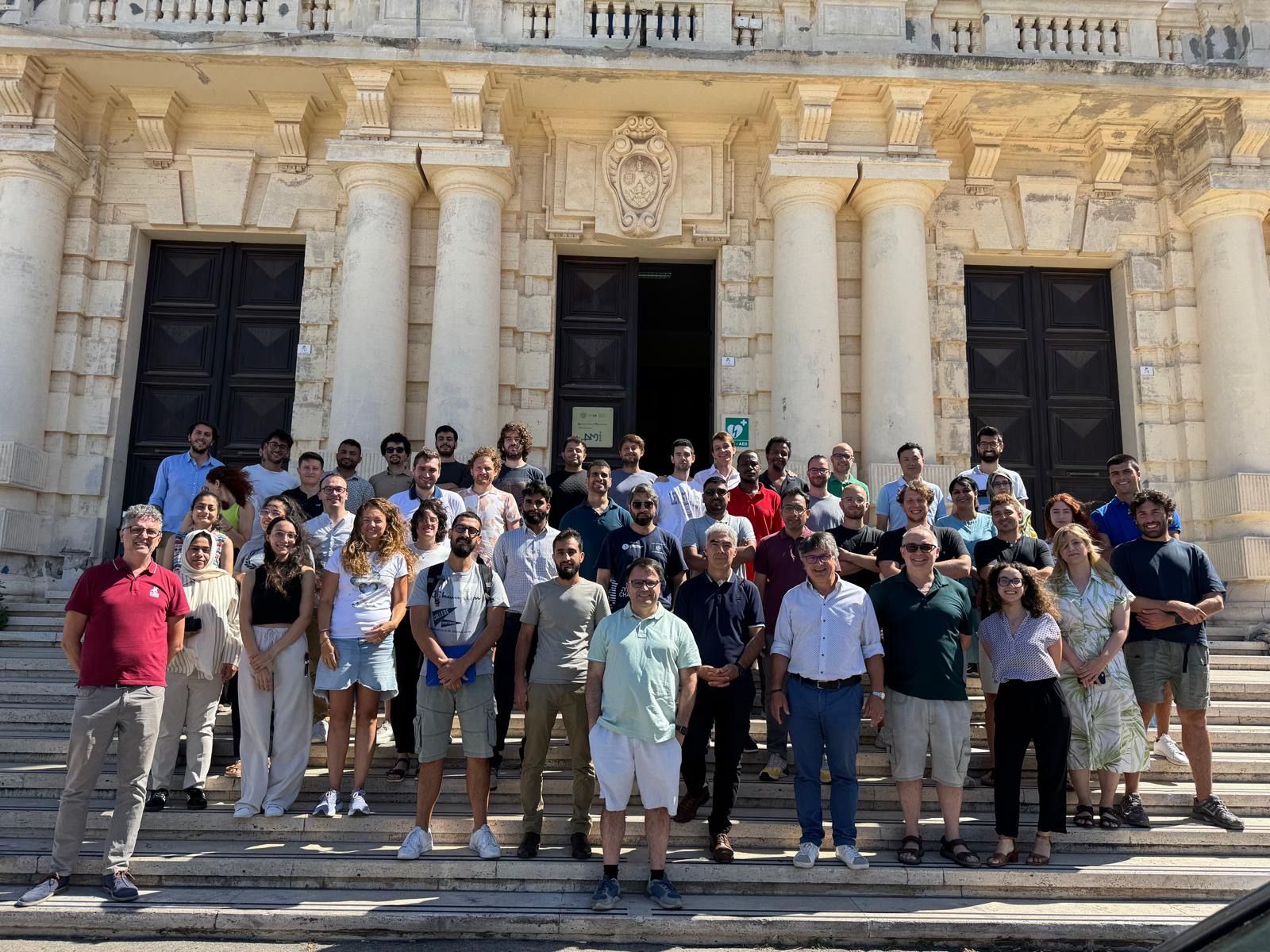 Group photo of the DLT School participants at the University of Cagliari